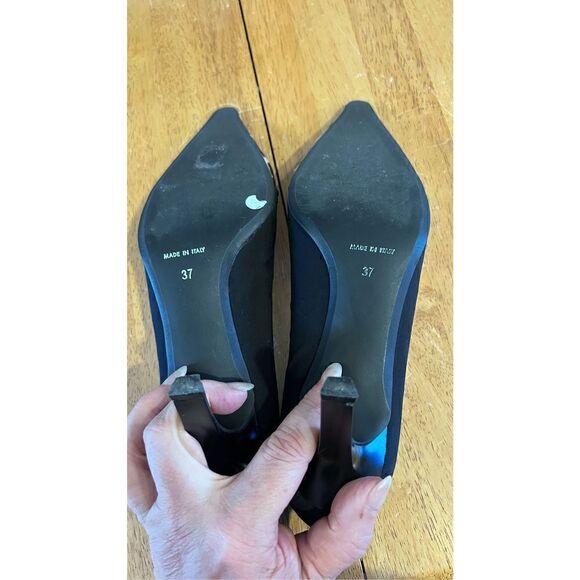 DI SANDRO LEOPARD PRINT SUEDE HEELS WOMEN'S SIZE 7 MADE IN ITALY - Picture 12 of 12